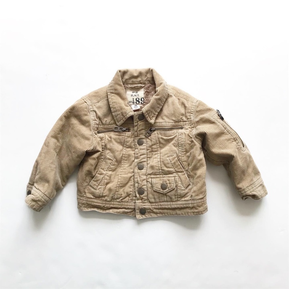The children’s place corduroy plush jacket EUC 18m
